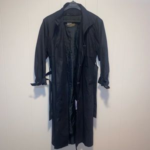 Vintage London Fog Black Trench Coat